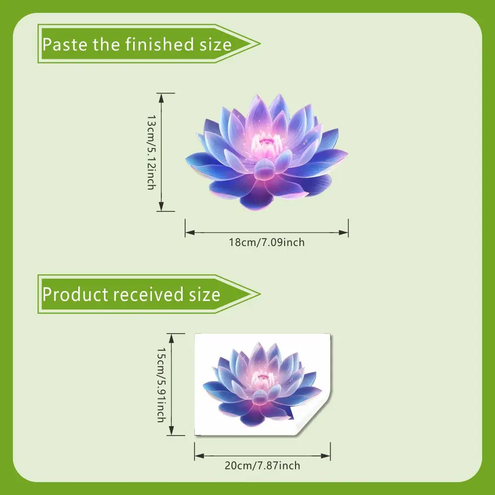 Luminous Lotus Waterproof Toilet Sticker - Creative Self-adhesive Bathroom Wall Decal