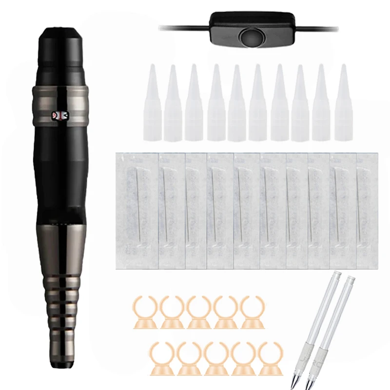 

Набор для перманентного макияжа PMU, цифровой роторный тату-пистолет для бровей, губ, микропигментации, микроблейдинга, набор тату-машинок