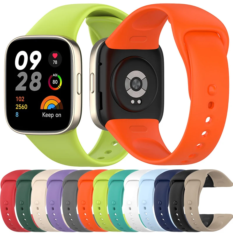 Silicone Replacement Watchband Sport Bracelet for Smart Band