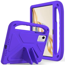 Durable EVA Kids Handle Case for Tablet - Shockproof Cover with Stand (Purple)