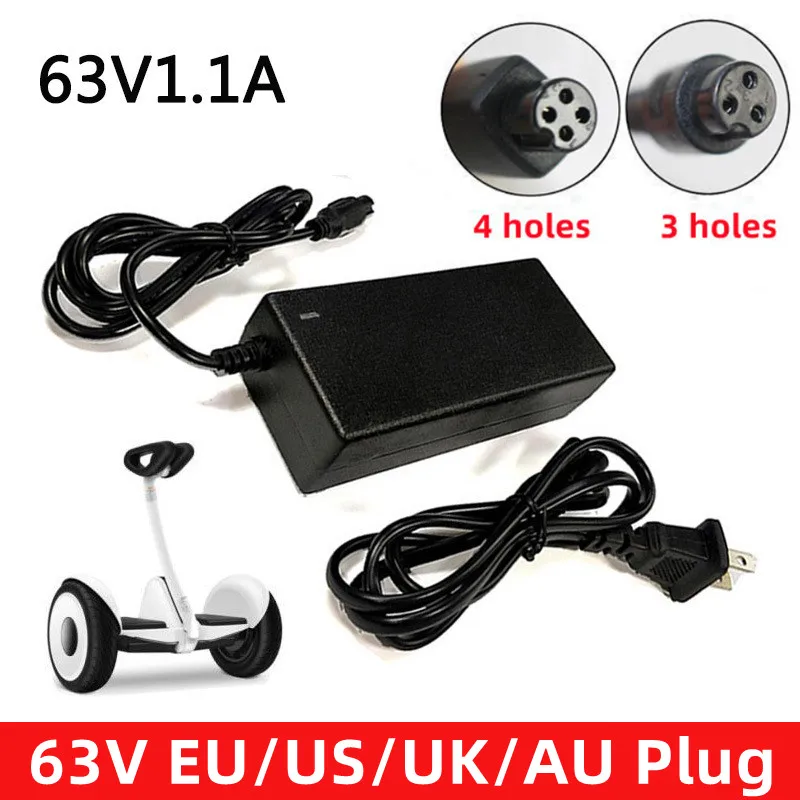 Carregador de Bateria Oem para Xiaomi Ninebot Segway Mini Pro Mini Lite Scooter Elétrico Carregador de Carro Scooters 63v 1.1a