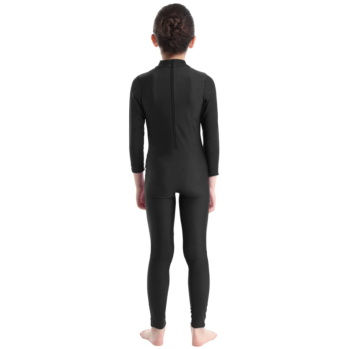 Gymnastik Trikot Für Mädchen Ballett Trikots Dancewear Bodys Lange Ärmeln Reißverschluss Overall Unitard Ballett Tanz Kleidung – Detail 11