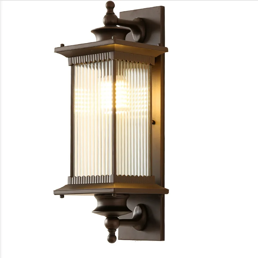 Retro Outdoor Waterproof Lighting Wall Lamps European Style Garden Corridor Balcony Exterior Wall Residential Porch Lamp 2