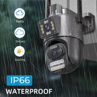 Caméra de permission Extérieure PTZ, Dispositif de Sécurité Étanche, avec Objectif pour Touriste, WIFI, 2K HD, ICN2 4