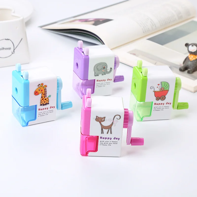 Animal Cartoon Pencil Sharpener Tool Hand Pencil Sharpener Office