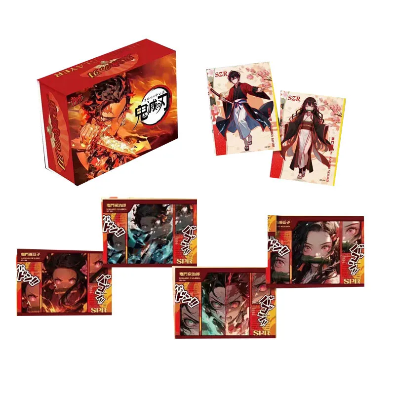 Demon Slayer Collection Cards Shuo Card Demon Slayer Kimetsu No Yaiba's Final Battle Anime Cards Toys For Children
