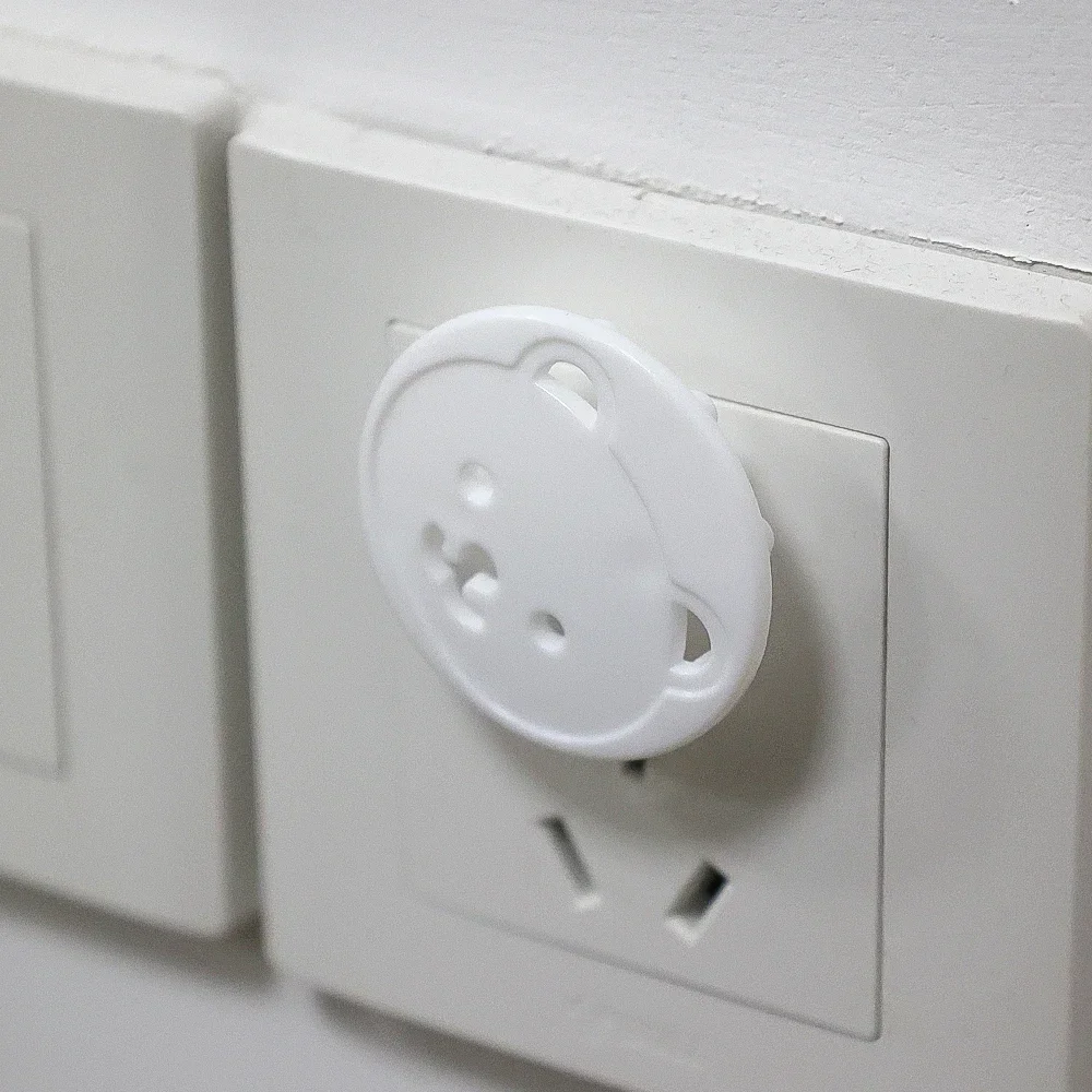 4/8pcs Twin Jack Power Socket Protection Covers Anti-electric Shock Switch Safety Plug Protective Cover Baby Safety Supplies