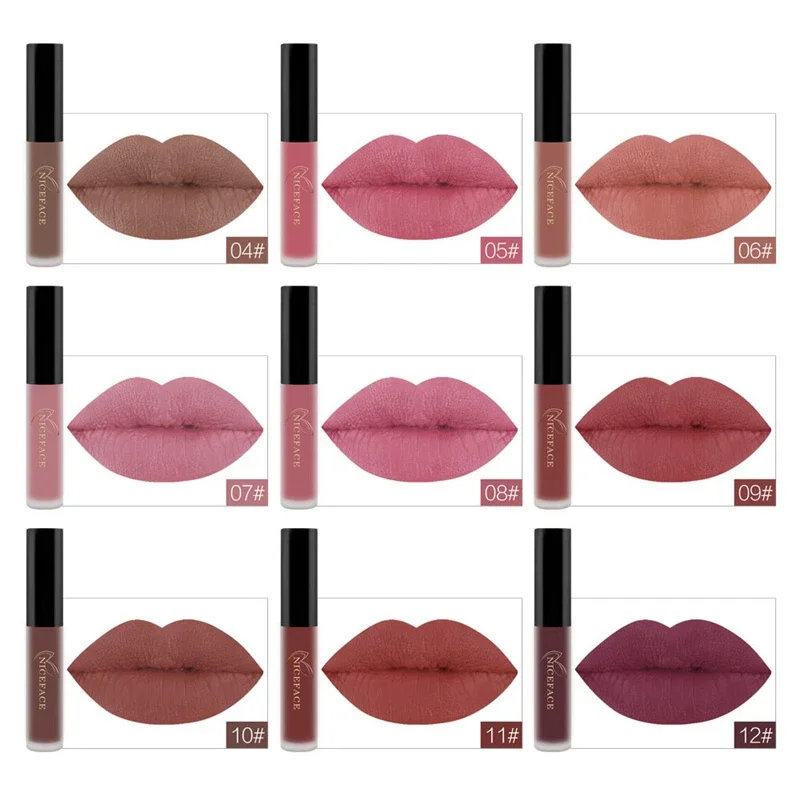 Waterproof Matte Liquid Lipstick Makeup Lip Long Lasting Gloss for Women Girls lip gloss lip makeup