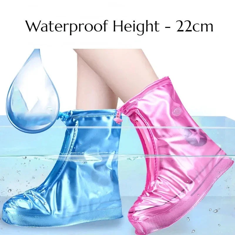 Shoe Covers Silicone Waterproof Unisex Reusable Non-slip
