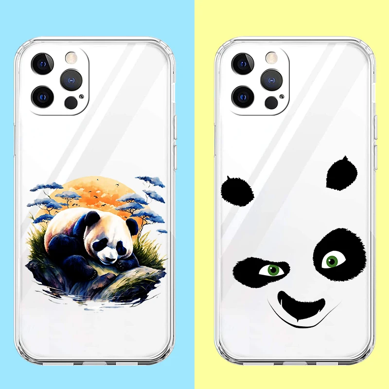 Tickle Panda Shockproof Transparent Silicone Phone Case Cover