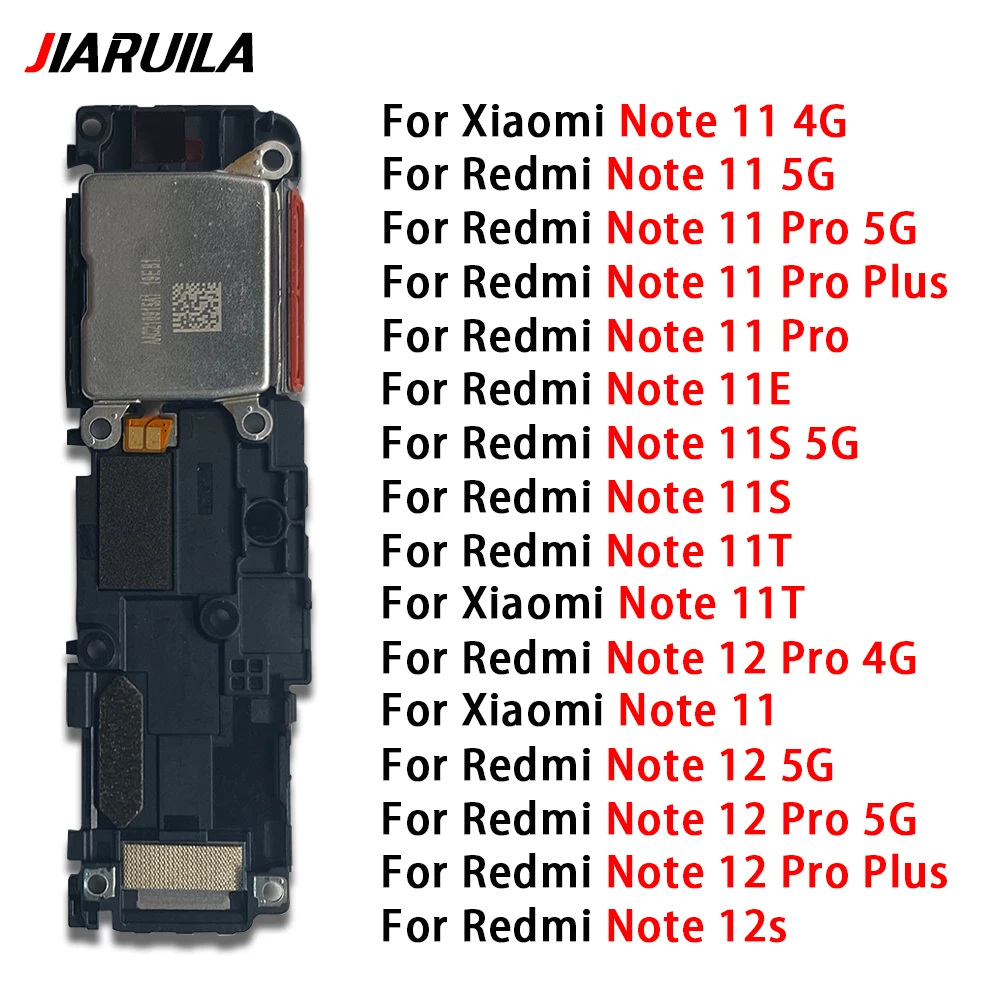 

10 PCS Loudspeaker For Xiaomi Redmi Note 12 4G 12S 12 11 Pro Plus Buzzer Ringer Loud Speaker Flex Cable Replacement