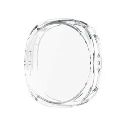 Premium Silicone TPU Glass Watch Cover - Full Cover Screen Protector Bumper for Samsung Watch 8 Classic Series (Clear)
