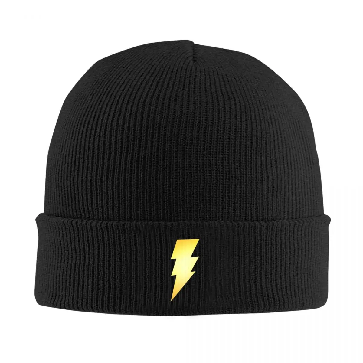 Black Adam Shazam Lightning Racerback Un Berretto Lavorato A Maglia