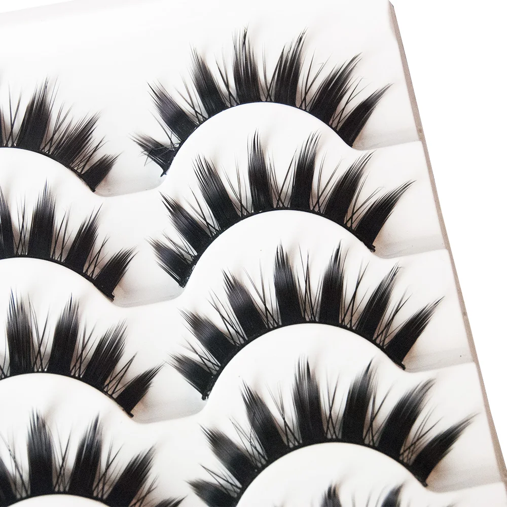 Ucaluer 5 Pairs Natural Japanese Serious Makeup False Eyelashes Women Long Thick Strip Lash Extension Cosplay -Zentai shop online S47fd2ac7a1cc4fb2ba6916ccda79a9ca1.jpg