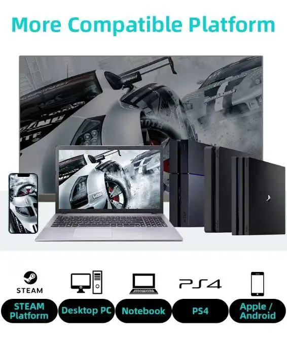 Enhanced Wireless Bluetooth Game Controller with 6-Axis Gyroscope & Dual Vibration