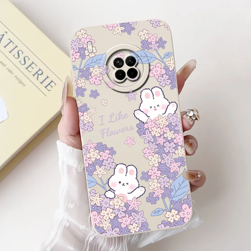 Fashion Cute Cartoon Luxury Flower Silicone Shockproof Bumper Back Cover