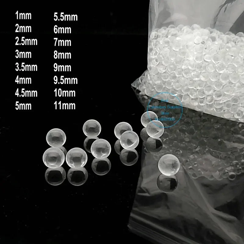 1000pcs/bag glass hoodle high precision laboratory glass beads 1/2/3/4/5/6/7/8mm for mechanical bearing slide