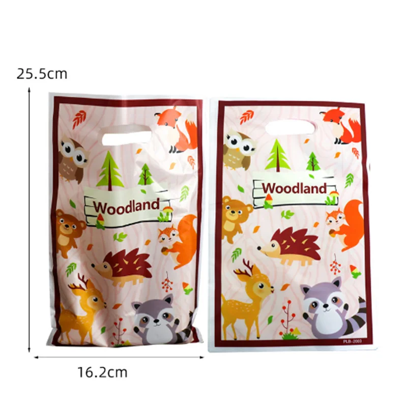 

30pc/lot Cute Forest Woodland Zoo Animals gift bags loot bags Theme Party Decoration Supplies