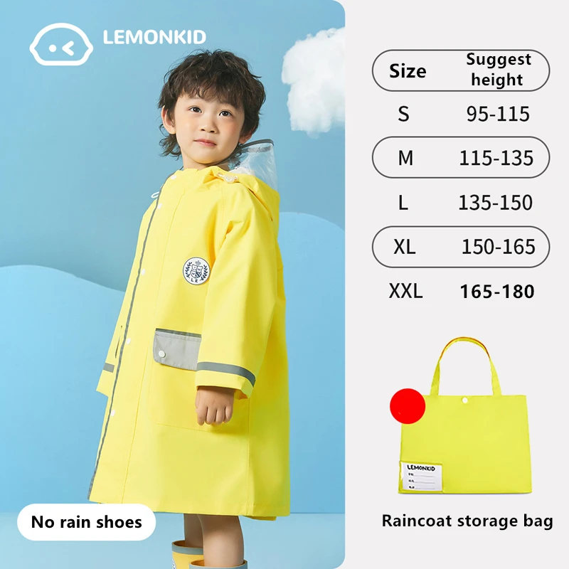 3-20T Kids Boys Girls Rain Jakets Coat Autumn Winter Outerwear Waterproof Hooded with Zipper Design Windbreaker raincoat poncho