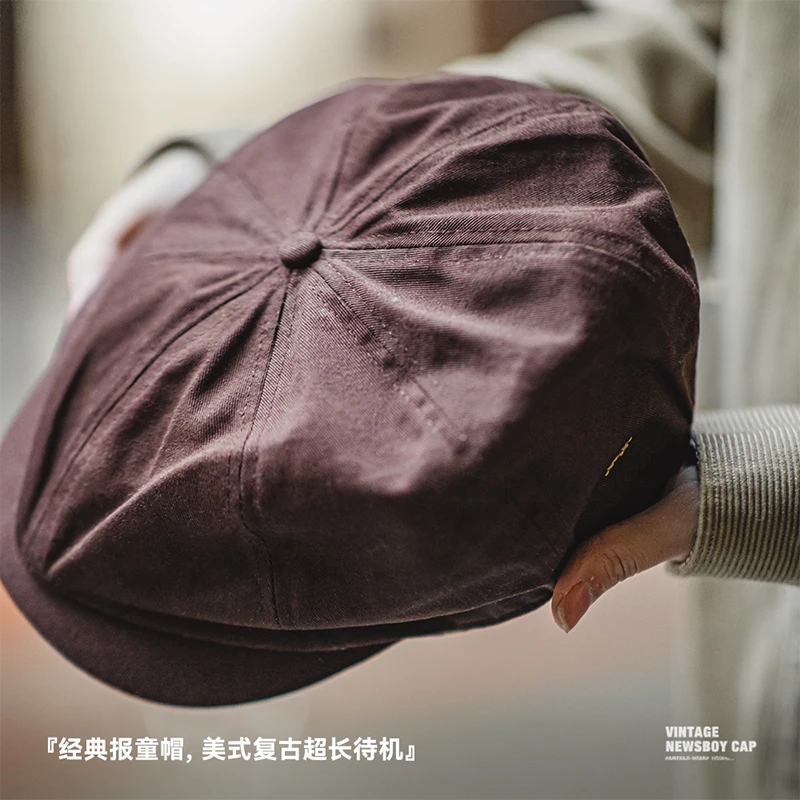 Berets Hat Madame Madden's Beret Autumn Winter Octagonal Newspaper Children's Hat Bud Art Retro Painter