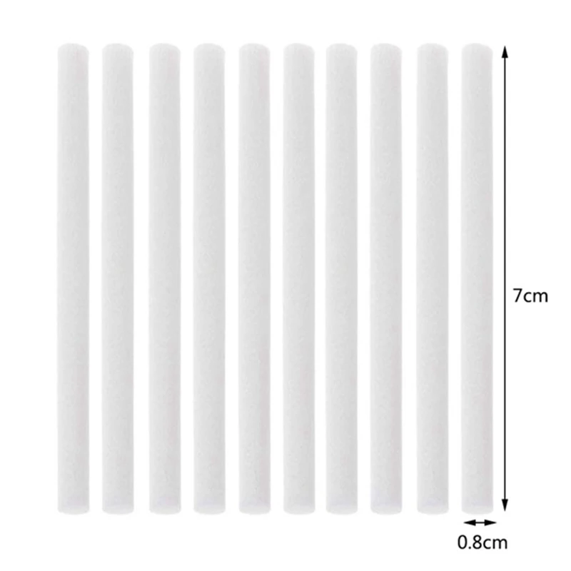 30 Pcs Car Humidifier Sticks Cotton Filter Refill Sticks Filter Replacement Wicks for Portable Ultrasonic Aroma Diffuser Wick