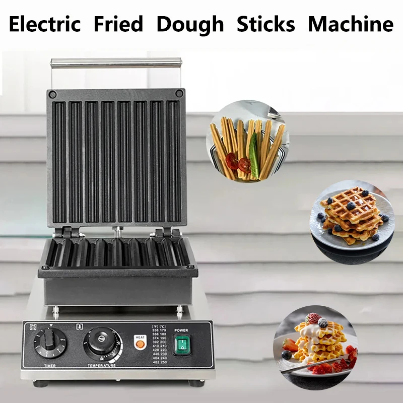 

Commercial Churro Making Machine 1750W Electric Fritters Machine Churros Waffle Cone Machines Non-Stick Churros Baking 110V