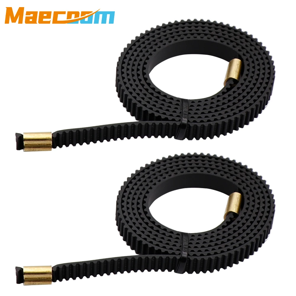 2pcs X + Y 축 동기 벨트 Gt2-6Mm X 765Mm + Y 720Mm Creatity Ender 3 3D 프린터 부품 용 폐쇄 루프 타이밍 벨트 터미널