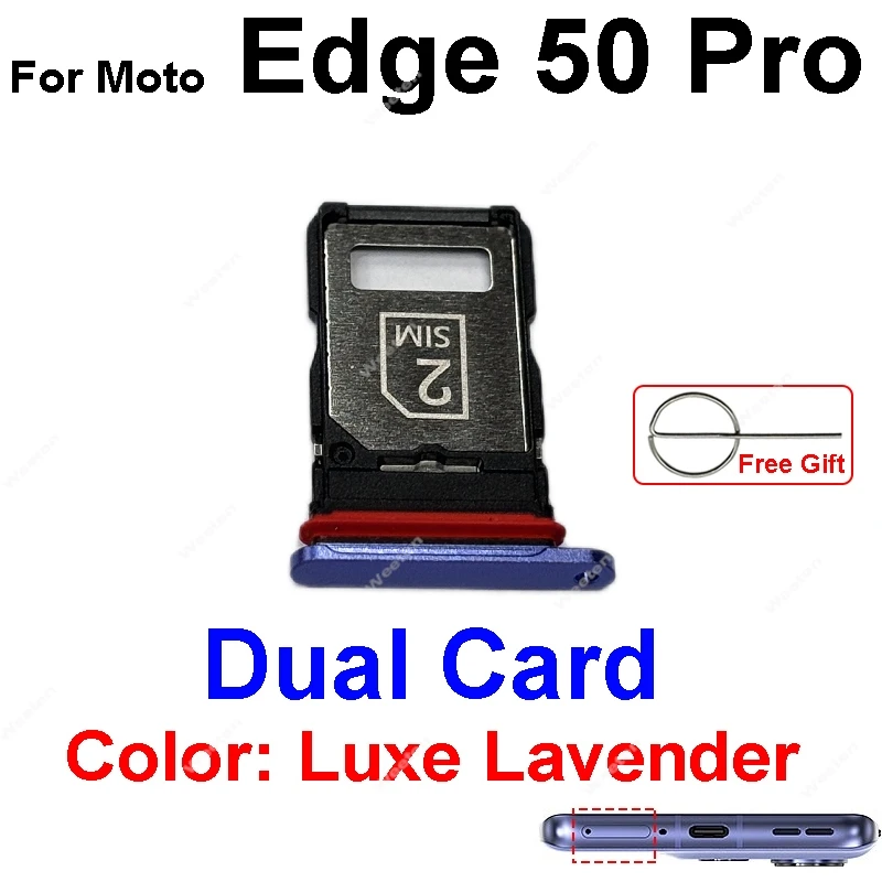 SIM Card Tray Holder For Motorola MOTO Edge 50 Fusion Edge 50 Neo