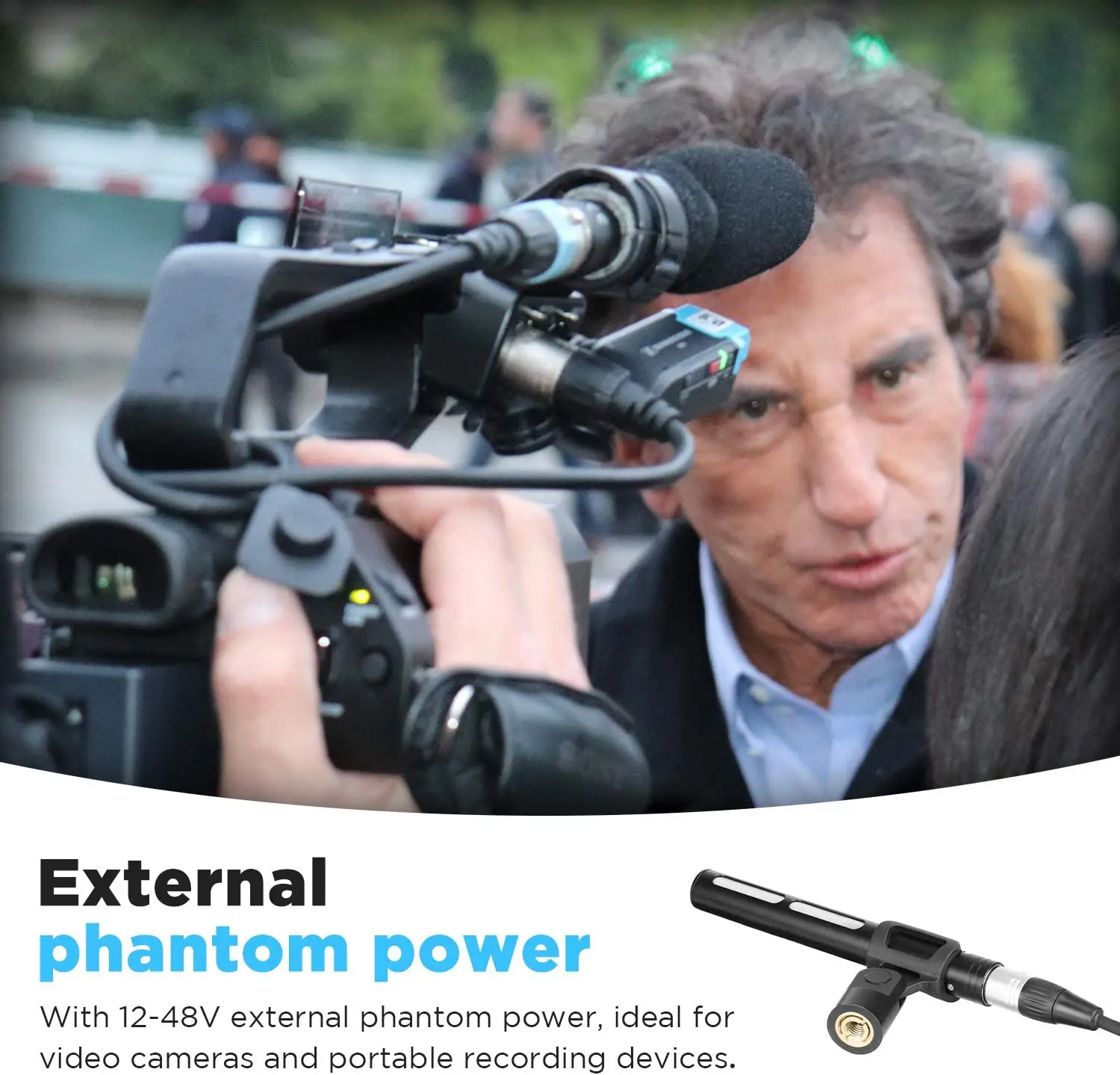 BOYA BY-BM6040 ميكروفون بندقية قلبي على الكاميرا ل...