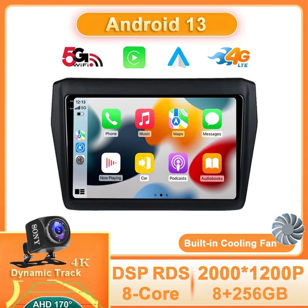 

Android 13 For Suzuki Swift 2017 2018 2019 Car Radio Stereo Multimedia Navigation GPS Video Player QLED Carplay Auto 4G WIFI BT