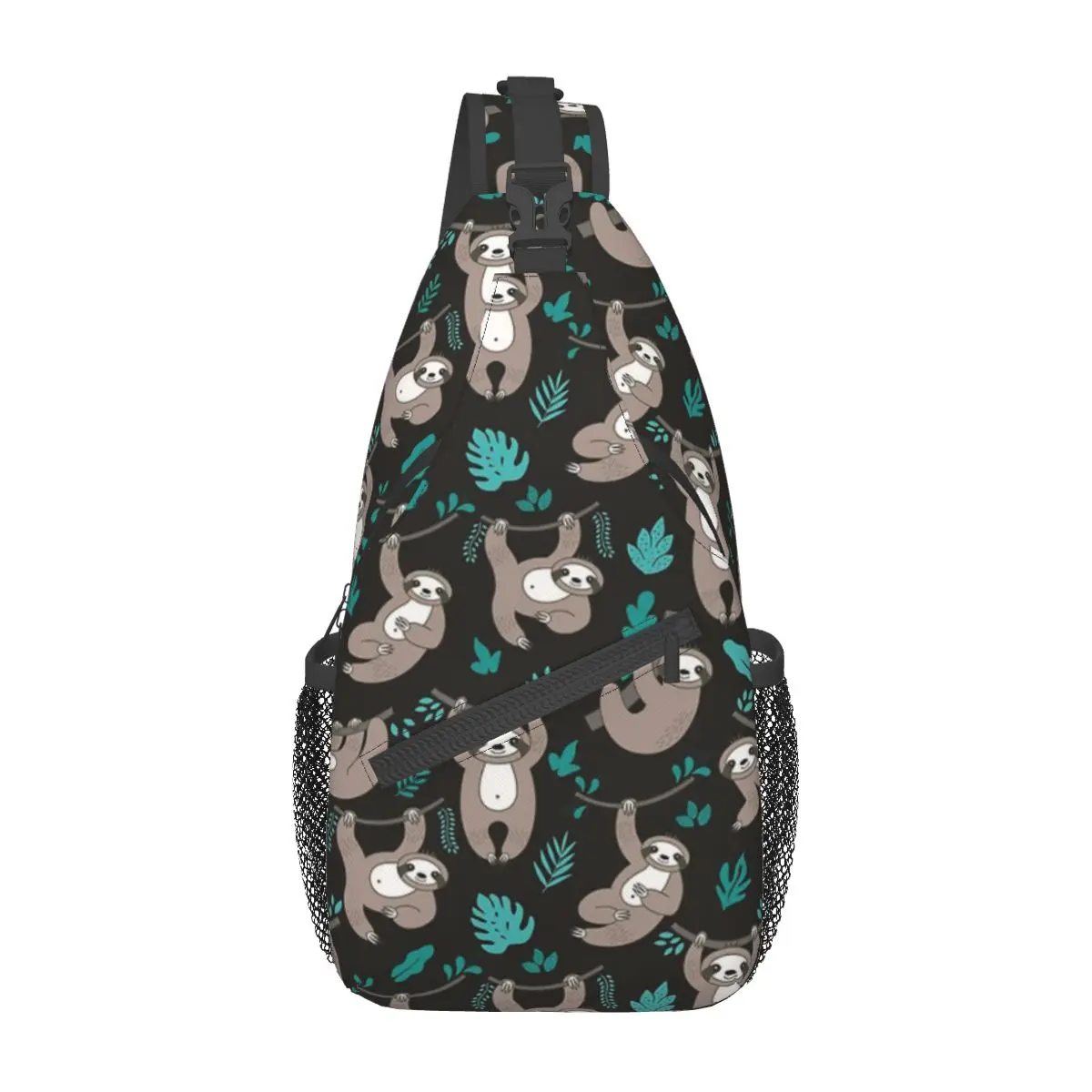 

Super Cute Sloth Sling Backpack Sling Bag Hiking Traveling Chest Bag Daypack Men Fashion Crossbody Backpack Shoulder Bag Pouch