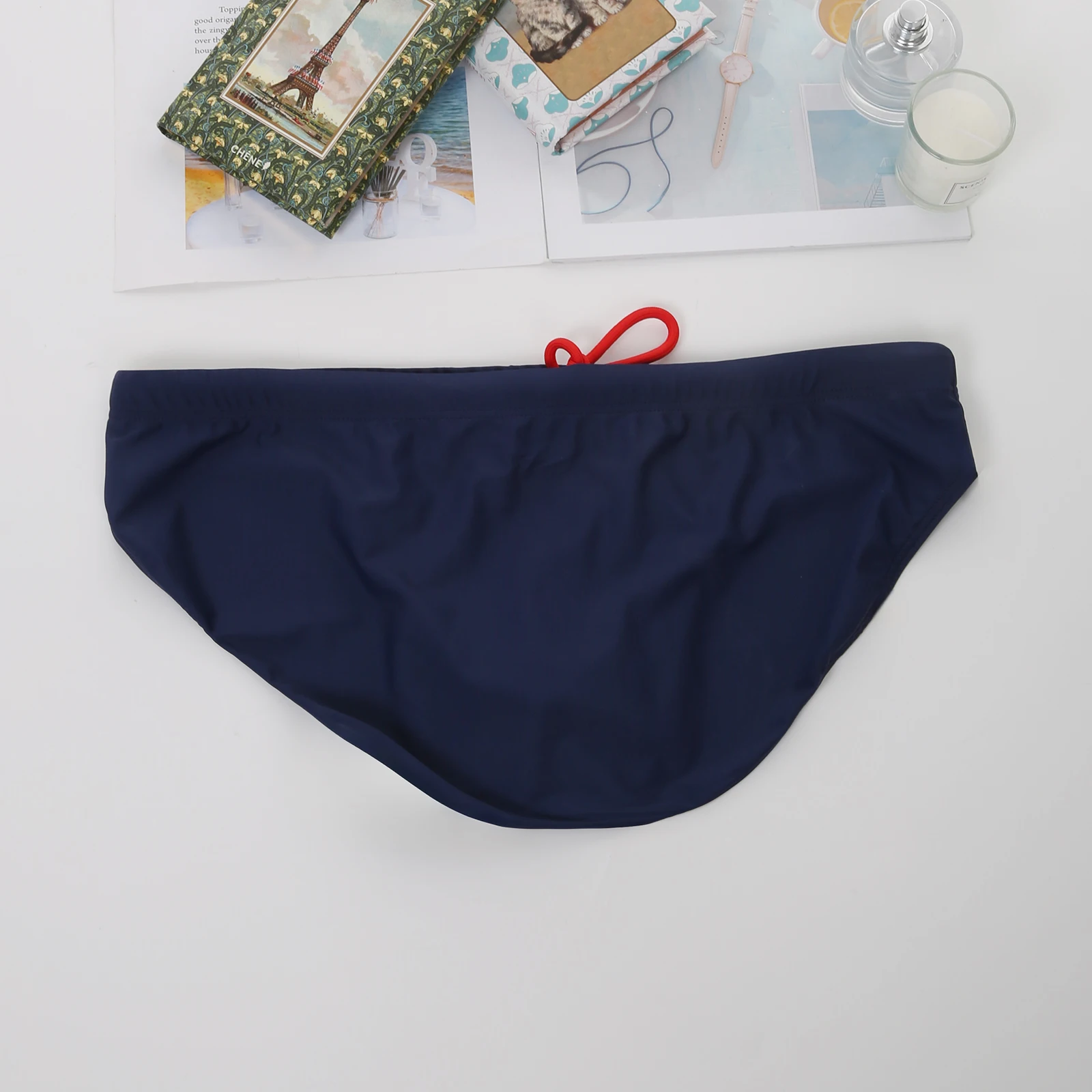 Herren-Badehose, Bikini-Bademode, Badehose, sexy Badeanzug, schnell trocknende Sunga-Strandbekleidung, Strandshorts – Detail 17