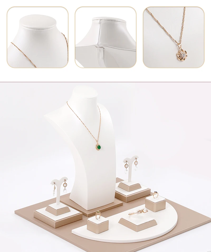 New 11 Pearl Necklace Chain Jewelry Display Stand Bust Decor Figure  Mannequin Model Earrings Holder Organizer Rack Sturdy Store - Jewelry  Packaging & Display - AliExpress