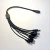 12V DC Power Splitter Cable, 1 Female to 8 Male/1 Female to 2 Male Connectors 2.1*5.5mm Plug For CCTV Cameras 1