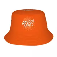Vacation Getaway Headwear Cocktail Alcohol Drink Bar Merchandise Bucket Hats Sun Hat  Aperols Spritz Ispoti Lightweight Fishing 1