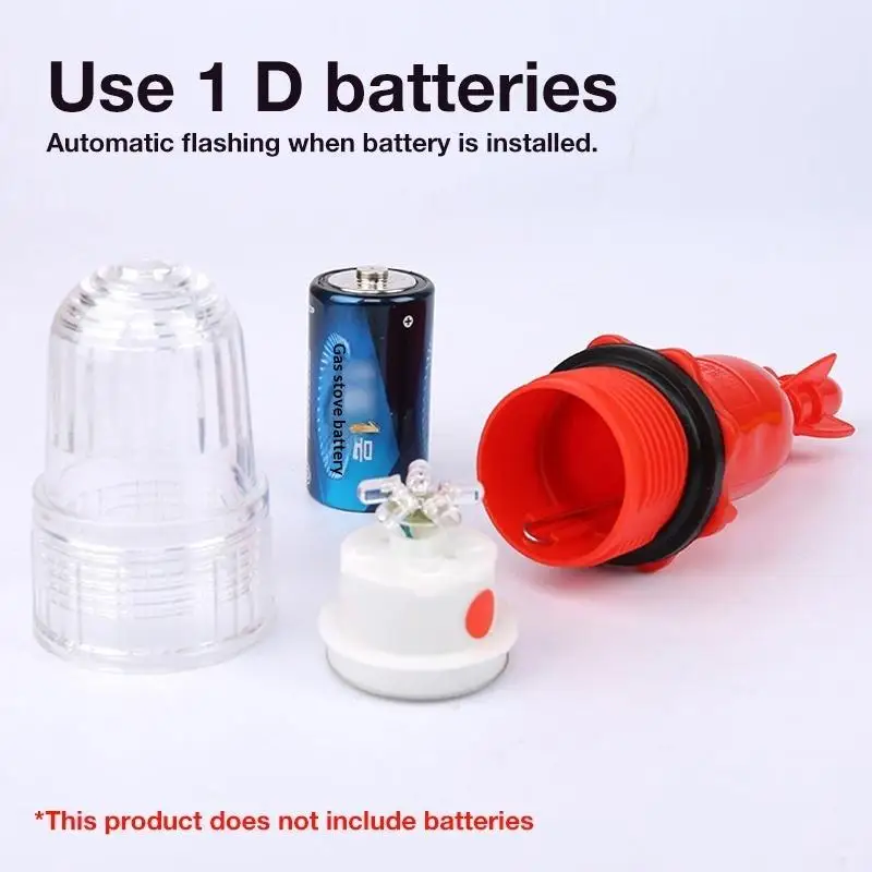 Enhanced Underwater LED Fishing Signal Light: Waterproof Torpedo Blinker