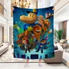 Dogman and Cat Coral Fleece Plush Throw Blanket Manga Comic Dog Man Blanket for Sofa Outdoor Lightweight Bedding Throws 5
