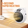 Home Plug In Cordless Space Heater Portable Electric Air Heater 2S Fast Heating Warm Fan Desktop for Winter Household Bathroom 4