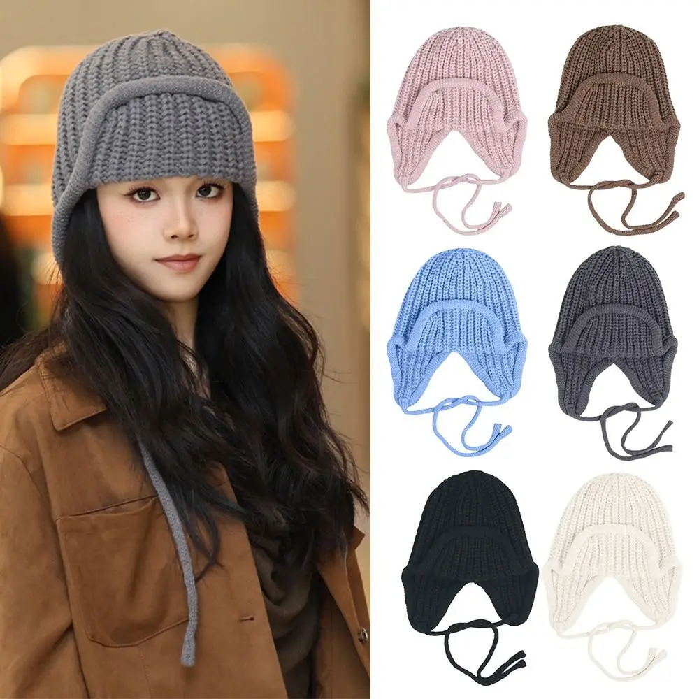 Polyester Knitted Winter Hat for Women
