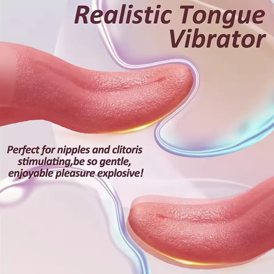 Tongue Licking Vibrator Female G Spot Clitoris Nipple Stimulator Blowjob Orgasm Vagin Massager Sex Toys for Adult 18+