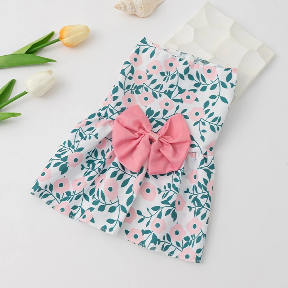 

Pet Supplies Small Dog Flower Princess Dress Kitty Teddy New Pet Clothes Cute Dog Skirt Summer Thin Pet Accessories
