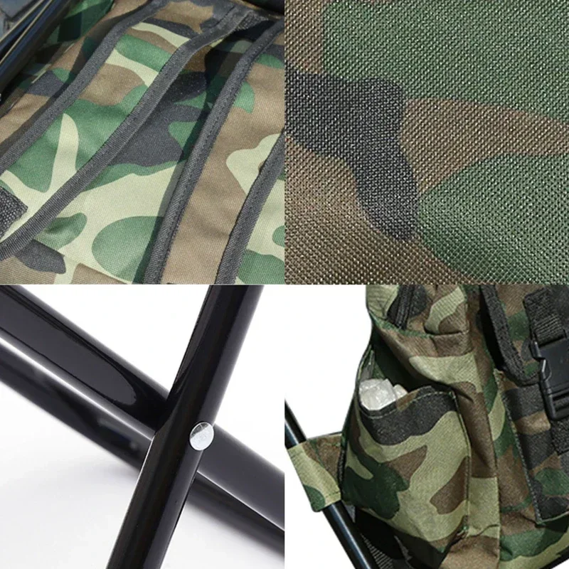 Folding Seat Stool Backpack Cooling Chair Light Fishing Stool Mountaineering Bag Outdoor Equipment for Camping Traveling Hiking 5