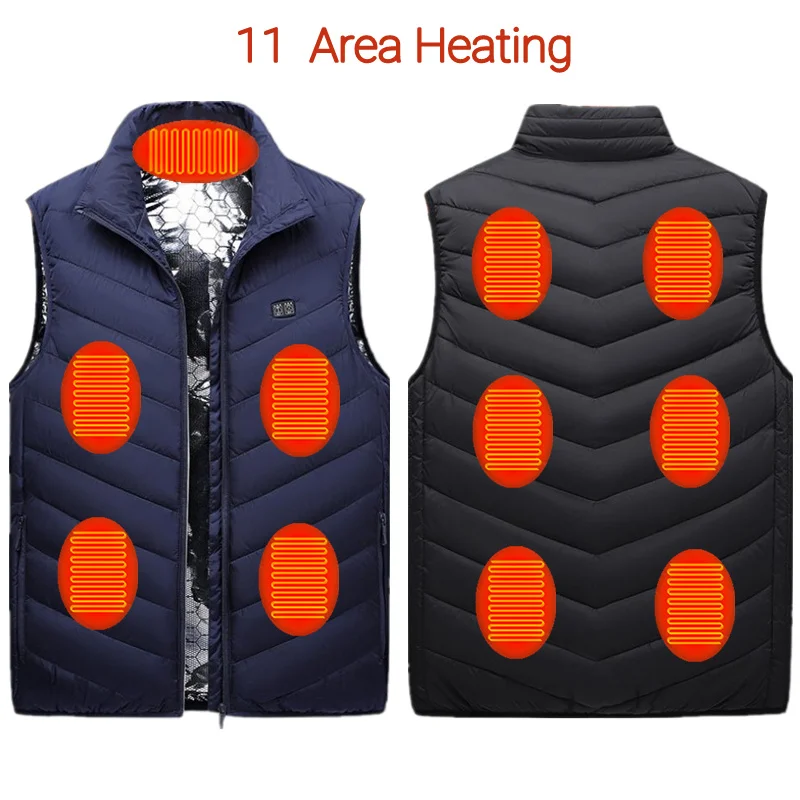 

Jacket Heated Vest Warm women USB Heated clothing Electric Heating Jacket fishing trekking Heating Pad Men's winter jacket