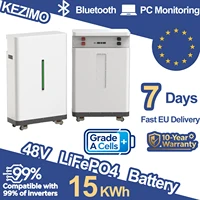 Batterie au lithium LiFePO4 48V 300Ah 15kW 51.2V 100Ah 10KW 5KW 6000 cycles Bluetooth 16S BMS CAN RS485 STOCK UE Livraison rapide 1