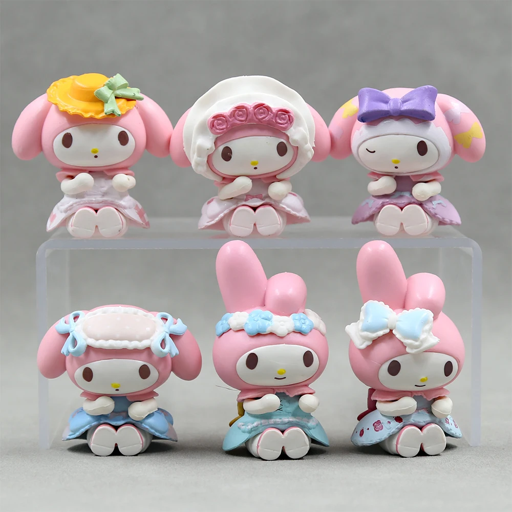 

Розовая Милая горничная серия My Melody Sanrio, украшение, мультяшная модель, милые игрушки, Аниме фигурки, куклы, милые фигурки, подарки для детей