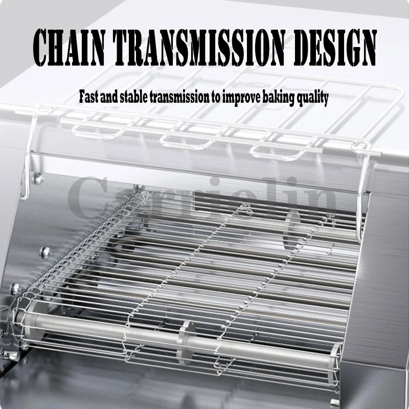 Automatic Chain Style Rotary Toaster Crawler Toaster Sandwich Baking Machine Commercial Hotel Breakfast Bread Machine 4