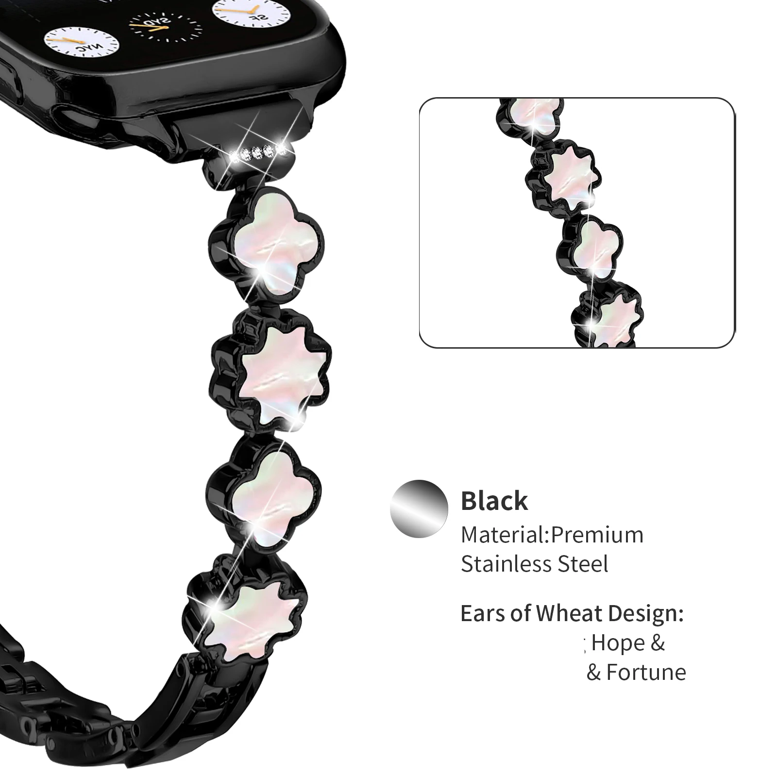 Premium Metal Luxury Watch Band - Elegant and Durable Design