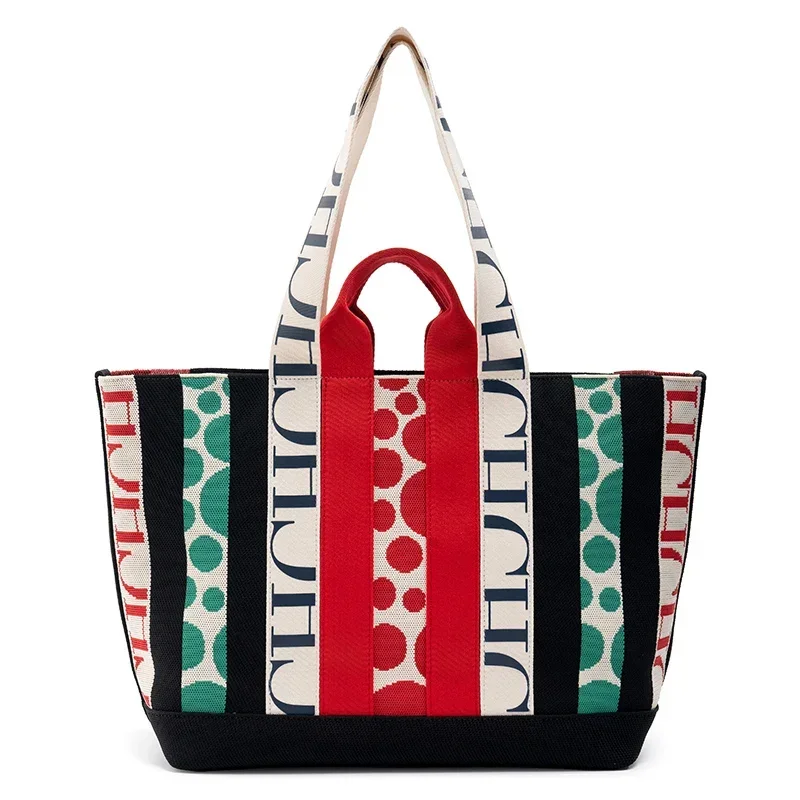 CH حقيبة كتف بسعة كبيرةللسيدات حقيبة يد للتسوق تصم...