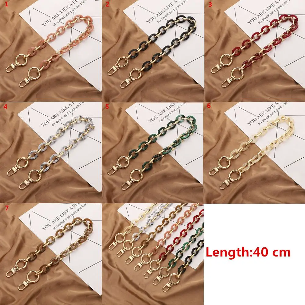 Bag Straps Acrylic Replaceable Detachable Purse Handbag Chain Strap Resin Crossbody Shoulder Diy Accessories