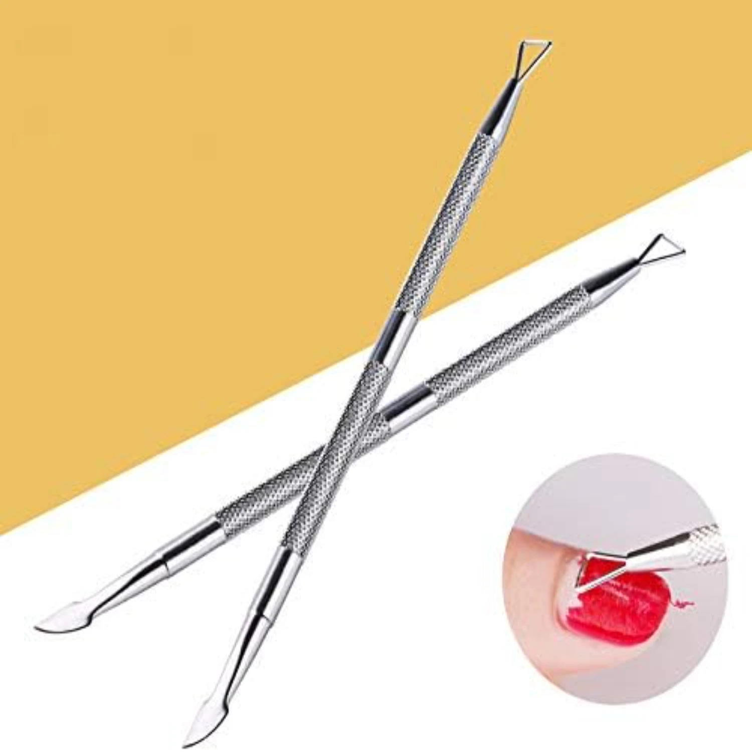 Ultimate Nail Care Kit-High-Quality Professional Gel Polish Remover Set with Precision Stainless Steel Triangle Shaped Cuticle